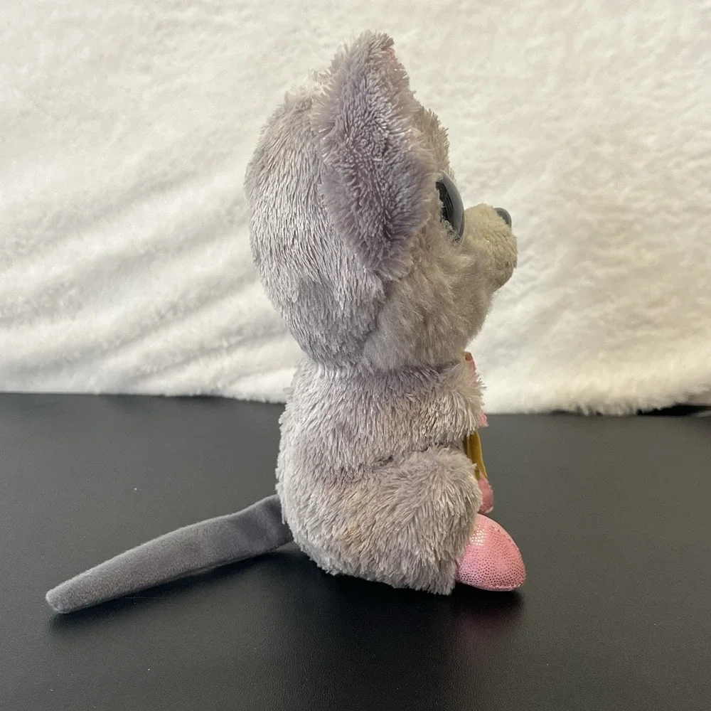 Ty Beanie Boos Squeaker the Mouse Plush Holding Cheese Stuffed Animal 2015 Toy